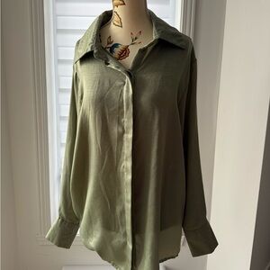 Olive Green Women's Top